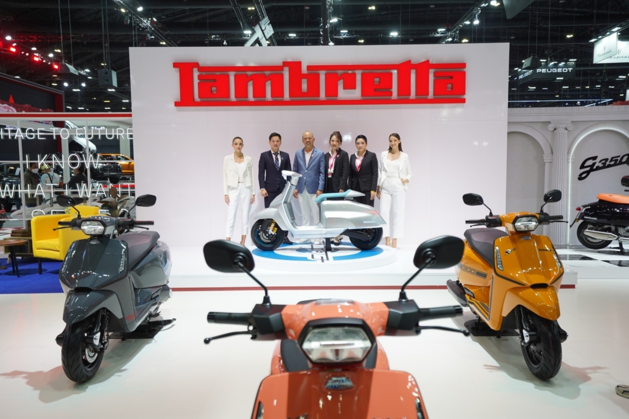 Lambretta ขนทัพรถตำนานสกูเตอร์อิตาลีแน่นบูธ ในงาน Motor Expo 2023