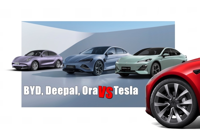 BYD Seal /Deepal L07/Ora 07 ปะทะ Tesla Model 3